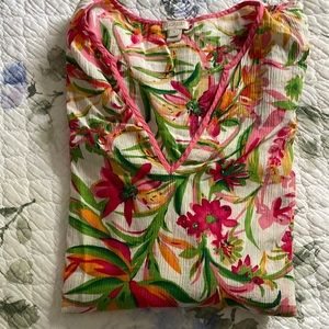 J. Crew Floral Bathing Suit Cover-Up